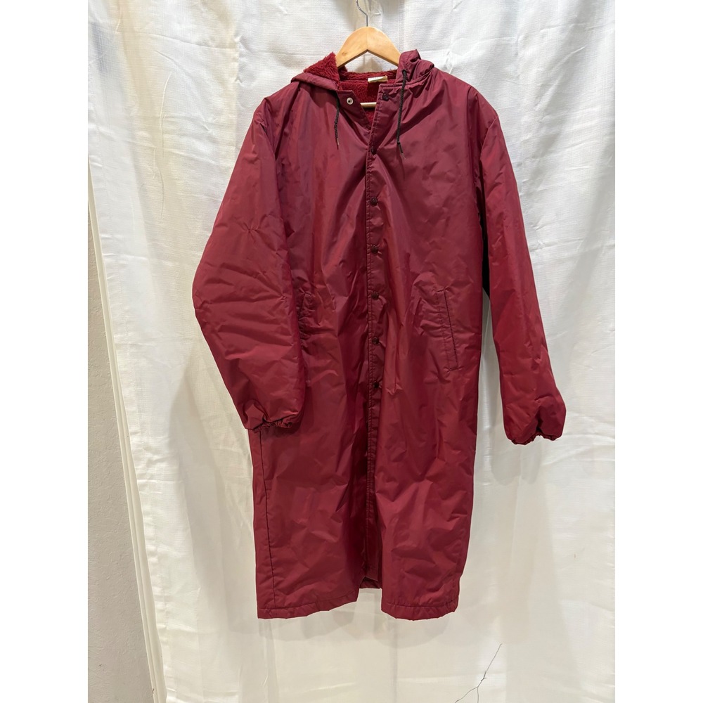 Vintage Howe Texas A&M Aggies Sideline Parka Maroon‎ Fleece Lined Jacket Large - Picture 5 of 10